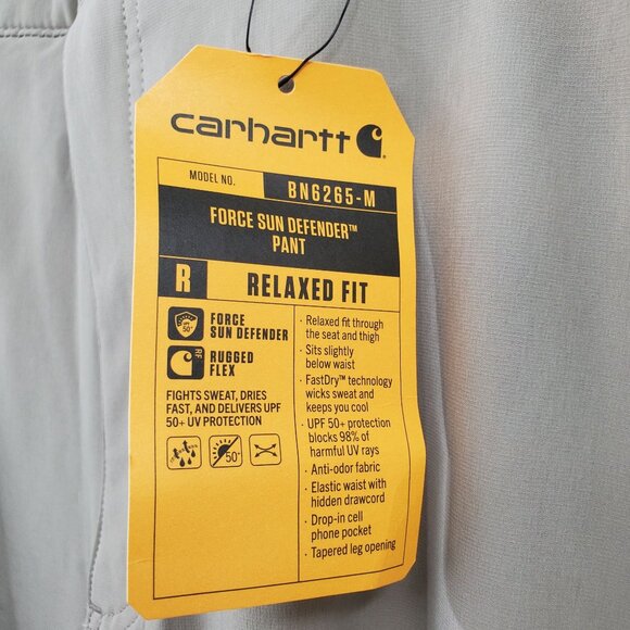 Carhartt Force Sun Defender Lightweight Relaxed Fit Work Pants Men Size 2XL NWT - Picture 5 of 16